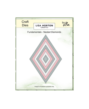 Lisa Horton Crafts Fundamentals Die Set Nested Diamonds (LHCCD321)