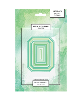 Lisa Horton Crafts Fundamentals Die Set Nested Emerald (LHCCD370)