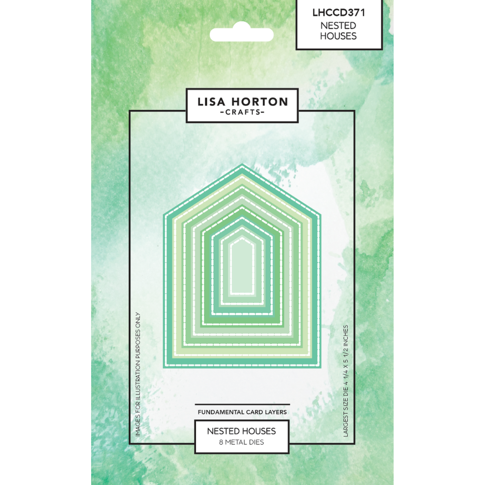 Lisa Horton Crafts Fundamentals Die Set Nested Houses (LHCCD371)