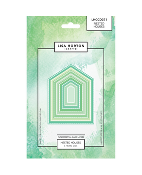 Lisa Horton Crafts Fundamentals Die Set Nested Houses (LHCCD371)