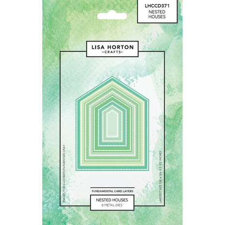 Lisa Horton Crafts Fundamentals Die Set Nested Houses (LHCCD371)