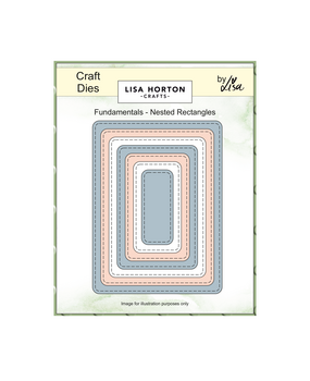 Lisa Horton Crafts Fundamentals Die Set Nested Rectangles (LHCCD304)