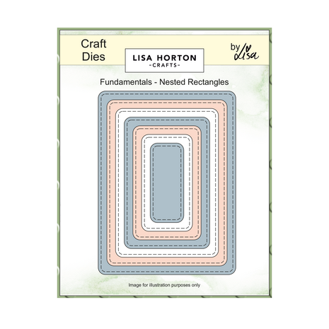 Lisa Horton Crafts Fundamentals Die Set Nested Rectangles (LHCCD304)