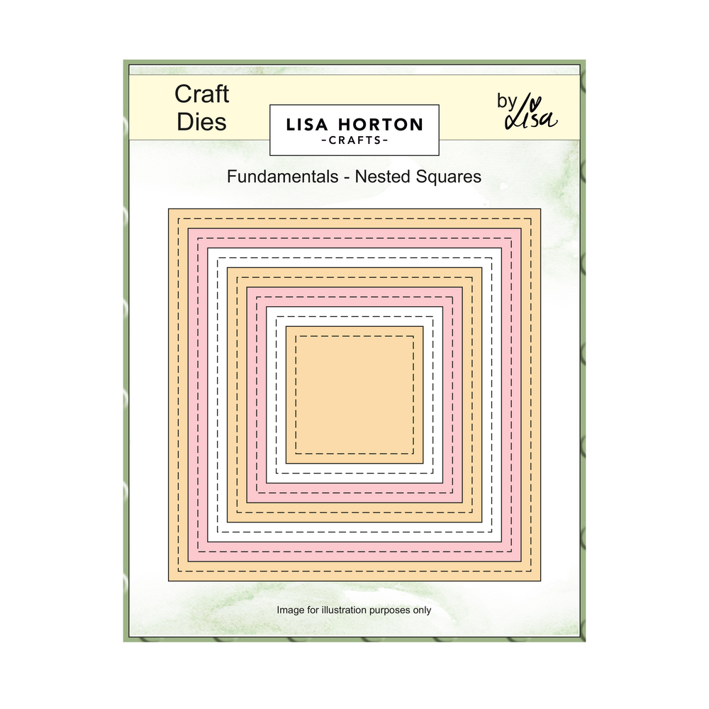 Lisa Horton Crafts Fundamentals Die Set Nested Squares (LHCCD303)