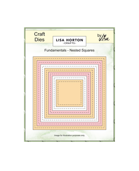 Lisa Horton Crafts Fundamentals Die Set Nested Squares (LHCCD303)
