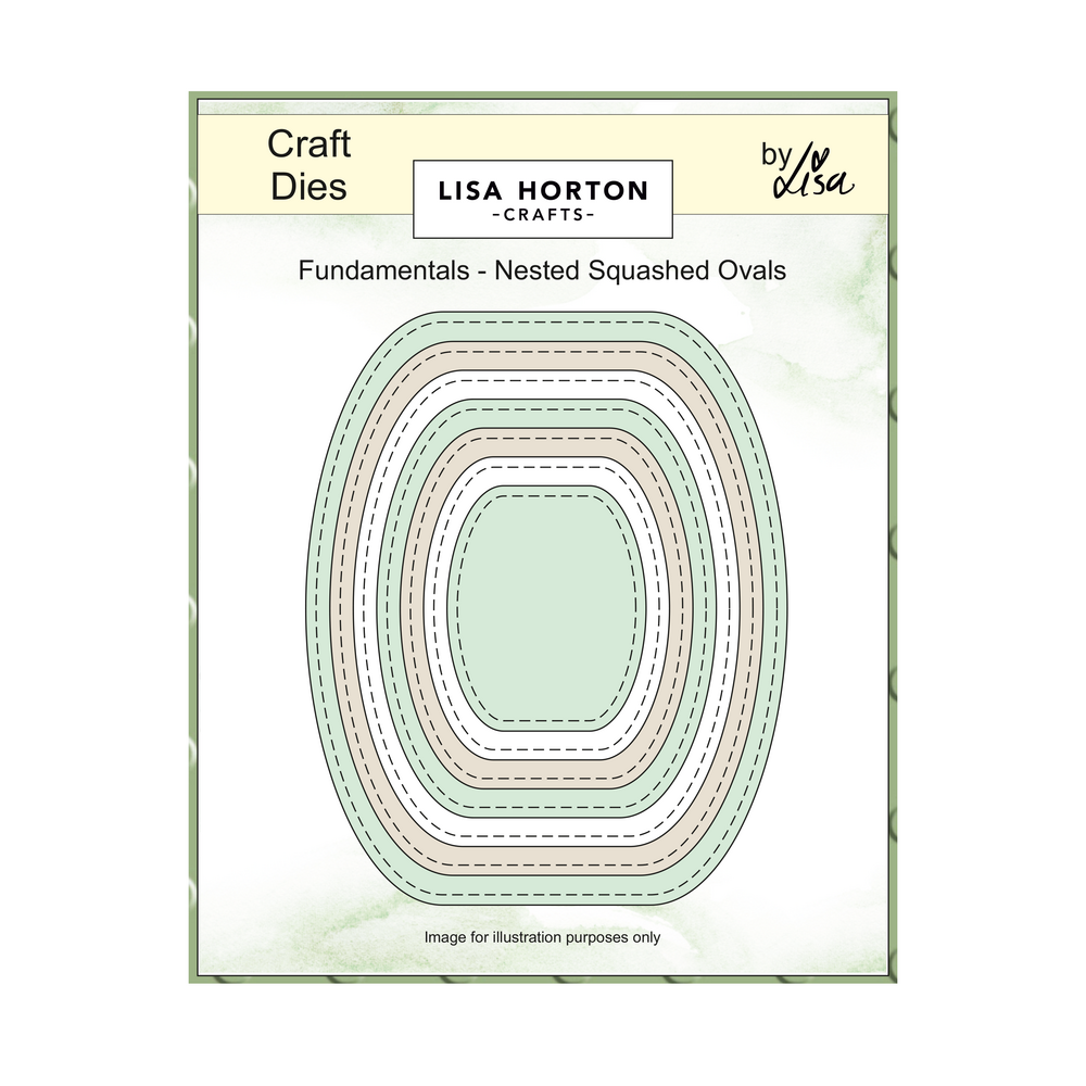 Lisa Horton Crafts Fundamentals Die Set Nested Squashed Oval (LHCCD311)