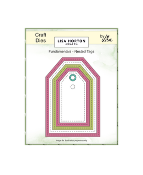 Lisa Horton Crafts Fundamentals Die Set Nested Tags (LHCCD308)