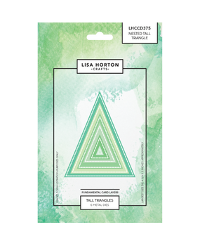 Lisa Horton Crafts Fundamentals Die Set Nested Tall Triangle (LHCCD375)