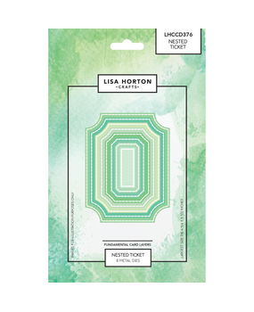 Lisa Horton Crafts Fundamentals Die Set Nested Ticket (LHCCD376)