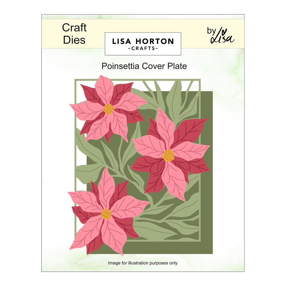 Lisa Horton Crafts Layering Dies Poinsettia Cover Plate (LHCCD352)
