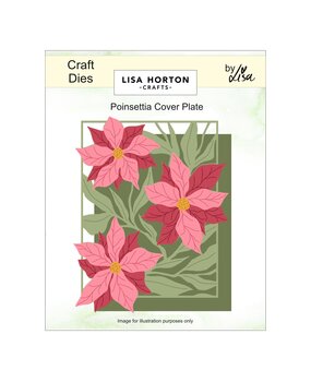 Lisa Horton Crafts Layering Dies Poinsettia Cover Plate (LHCCD352)