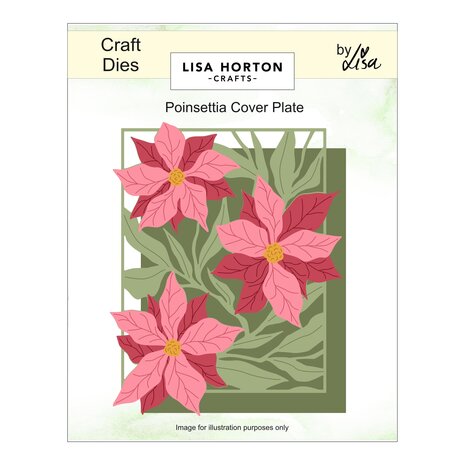 Lisa Horton Crafts Layering Dies Poinsettia Cover Plate (LHCCD352)