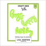 Lisa Horton Crafts XL Sentiments Dies Birthday Hugs (LHCCD279)