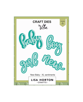 Lisa Horton Crafts XL Sentiments Dies New Baby (LHCCD281)