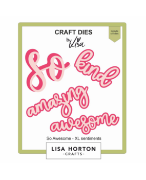 Lisa Horton Crafts XL Sentiments Dies So Awesome (LHCCD278)