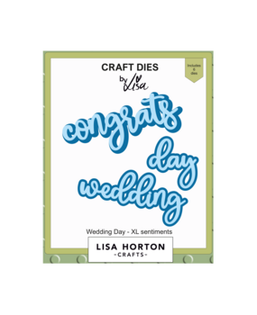 Lisa Horton Crafts XL Sentiments Dies Wedding Day (LHCCD282)