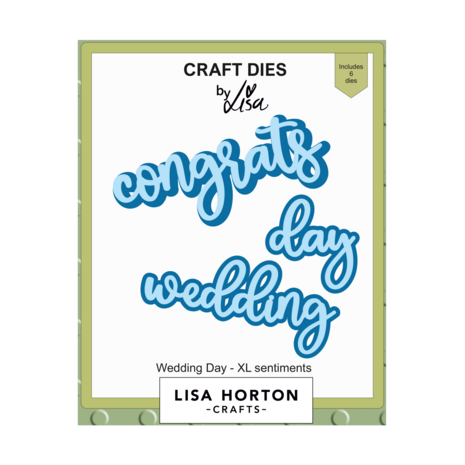 Lisa Horton Crafts XL Sentiments Dies Wedding Day (LHCCD282)