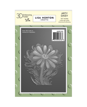 Lisa Horton Crafts Arty Daisy 5x7 Inch 3D Embossing Folder (LHCEF235)