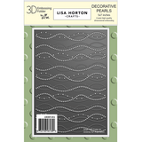 Lisa Horton Crafts Decorative Pearls 5x7 Inch 3D Embossing Folder (LHCEF241)