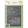Lisa Horton Crafts Floral Backgrounds 5x7 Inch 3D Embossing Folder with Integrated Die (LHCEF272)
