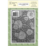 Lisa Horton Crafts Floribunda Background 5x7 Inch 3D Embossing Folder (LHCEF182)