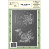 Lisa Horton Crafts Glorious Garden 5x7 Inch 3D Embossing Folder with Integrated Die (LHCEF271)