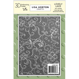 Lisa Horton Crafts Lovely Lace 5x7 Inch 3D Embossing Folder (LHCEF269)