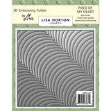 Lisa Horton Crafts Piece of My Heart 6x6 Inch 3D Embossing Folder (LHCEF267)