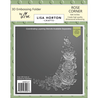 Lisa Horton Crafts Rose Corner 6x6 Inch 3D Embossing Folder with Die (LHCEF127)