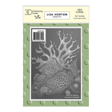 Lisa Horton Crafts Sea Coral 5x7 Inch 3D Embossing Folder (LHCEF201)