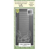 Lisa Horton Crafts Tropical Panel DL 3D Embossing Folder with Die (LHCEF146)
