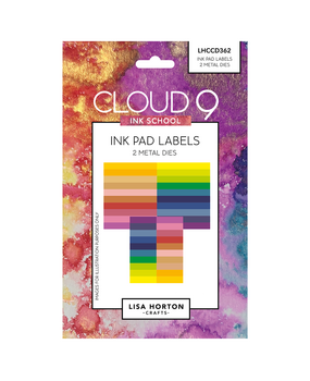 Lisa Horton Crafts Cloud 9 Ink School Ink Pad Labels Dies (LHCCD362)