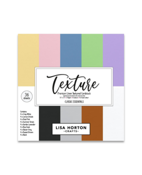 Lisa Horton Crafts Classic Coloured Premium Linen Textured 12x12 Inch Cardstock (LHCPP024)