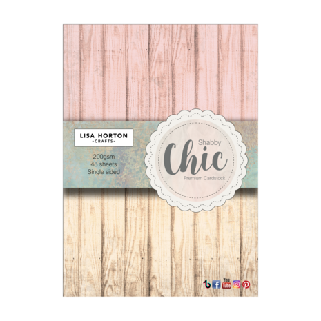 Lisa Horton Crafts Shabby Chic 5x7 Inch Premium Cardstock (48pcs) (LHCPP044)