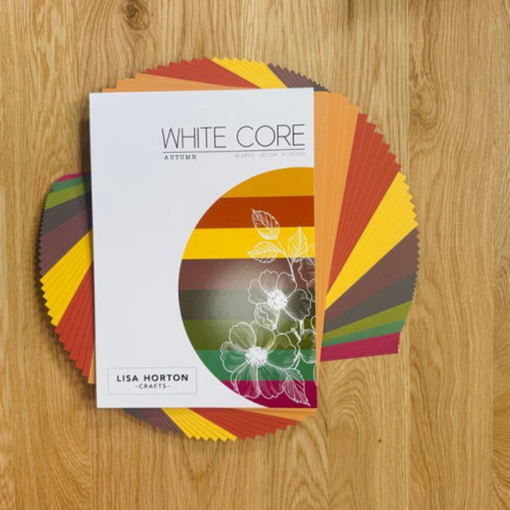 Lisa Horton Crafts White Core Autumn Cardstock 250g (48pcs) (LHCPP054)