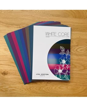 Lisa Horton Crafts White Core Dark Cardstock 250g (48pcs) (LHCPP055)