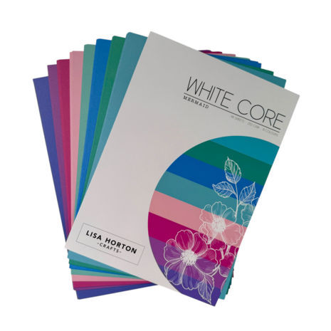 Lisa Horton Crafts White Core Mermaid Cardstock 250g (48pcs) (LHCPP052)