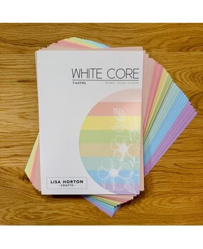 Lisa Horton Crafts White Core Pastel Cardstock 250g (48pcs) (LHCPP053)