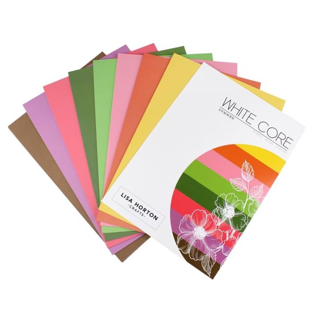Lisa Horton Crafts White Core Summer Cardstock 250g (48pcs) (LHCPP049)