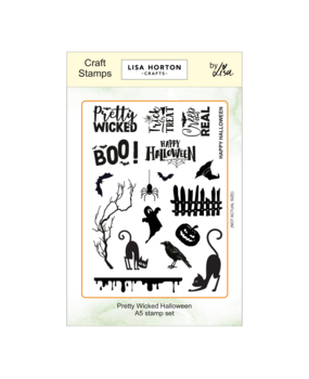 Lisa Horton Crafts Pretty Wicked Halloween A5 Stamp Set (LHCCS102)