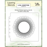 Lisa Horton Crafts Bricked Window 6x6 Inch Layering Stencil and Die (LHCAS215)