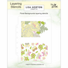 Lisa Horton Crafts Floral Backgrounds Layering Stencils with BONUS Dies (LHCAS240)