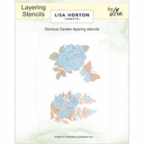 Lisa Horton Crafts Glorious Garden Layering Stencils with BONUS Dies (LHCAS239)