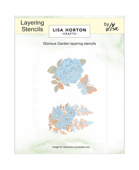 Lisa Horton Crafts Glorious Garden Layering Stencils with BONUS Dies (LHCAS239)