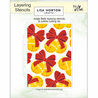 Lisa Horton Crafts Jingle Bells 5x7 Inch Layering Stencils with Die (LHCAS206)