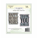 Lisa Horton Crafts Panel Pairs Stamps and Dies Birthday/Thanks (LHCCD299)