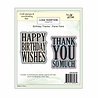 Lisa Horton Crafts Panel Pairs Stamps and Dies Birthday/Thanks (LHCCD299)