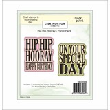Lisa Horton Crafts Panel Pairs Stamps and Dies Hip Hip Hooray (LHCCD300)