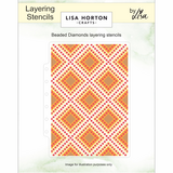 Lisa Horton Crafts Beaded Diamonds Layering Stencils (LHCAS234)