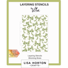 Lisa Horton Crafts Blooming Bows 5x7 Inch Layering Stencil (LHCAS136)